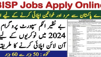 BISP Latest Jobs August 2024