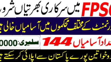 FPSC Latest Jobs Advertisement No 08