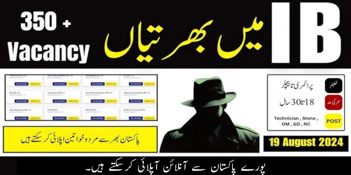 Intelligence Bureau Jobs 2024