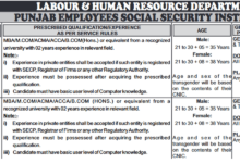 Latest Punjab Labour and Human Resource Department Jobs