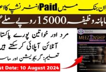 Meezan Bank Summer Internship Program 2024