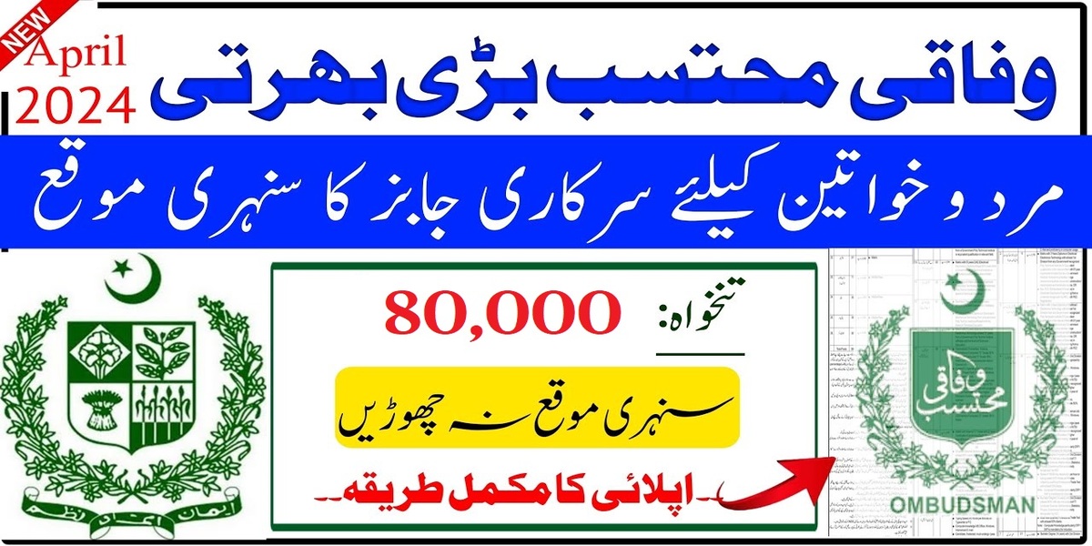 Wafaqi Mohtasib Latest Jobs 2024