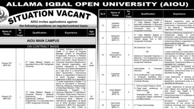 AIOU Latest Jobs September 2024