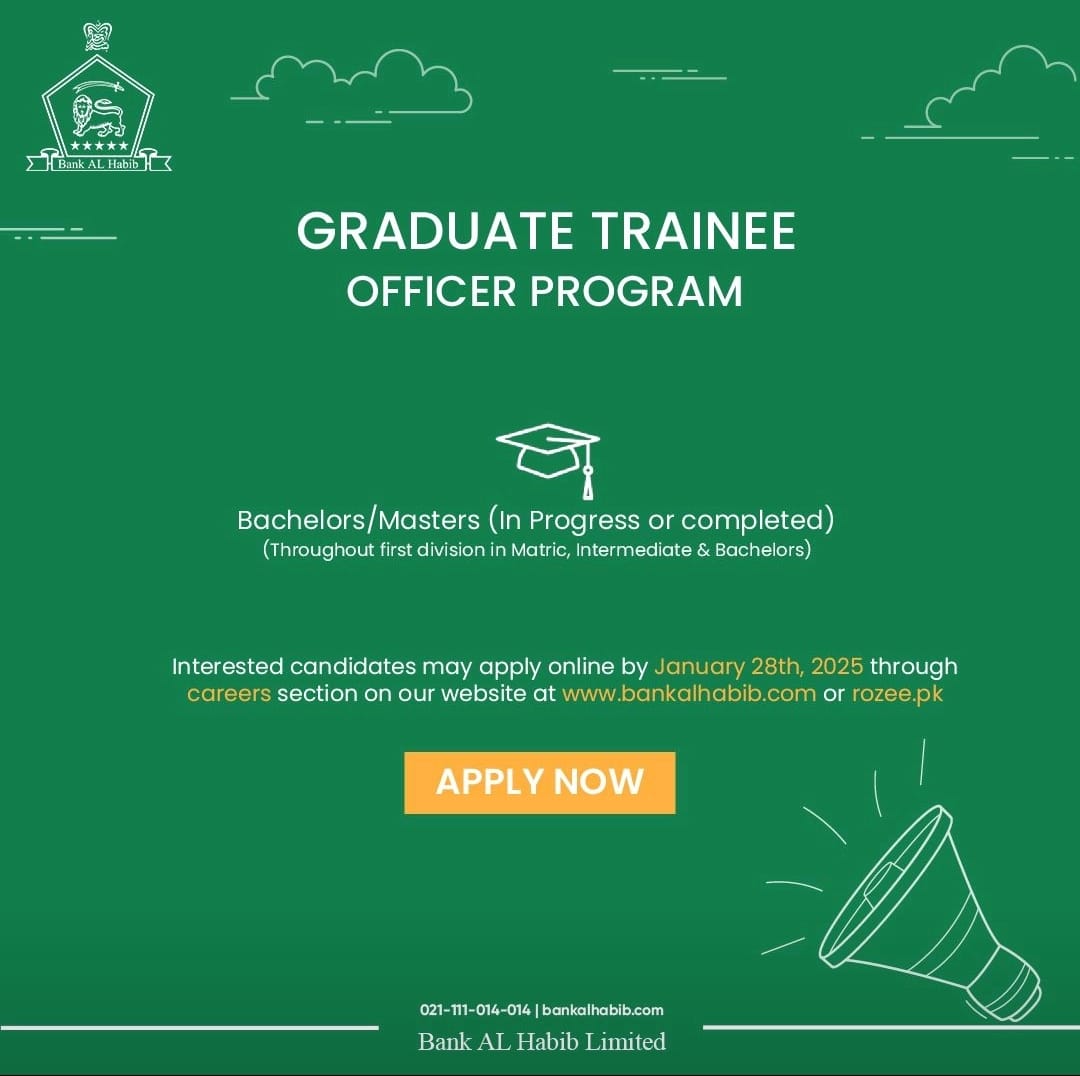 Bank Al Habib Graduate Trainee Program 2025