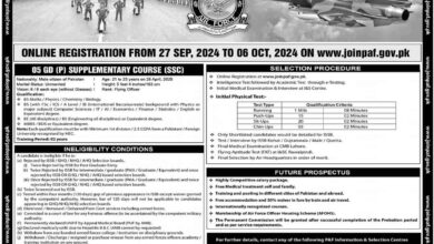 Join PAF as GD Pilot Latest Jobs 2024 Online Registration