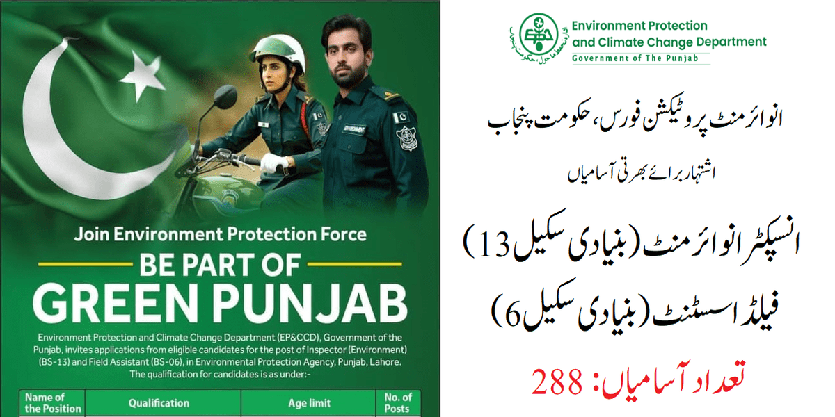 Environment Protection & Climate Change Department Jobs 2024