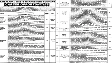 Faisalabad Waste Management Company FWMC Jobs 2024