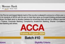 Meezan Bank ACCA Trainee Program 2024