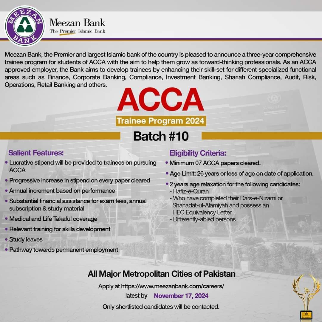 Meezan Bank ACCA Trainee Program