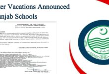 Winter Vacations Announced in Punjab Schools: Official Notification