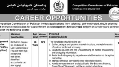 Competitive Commission of Pakistan Jobs 2024 Latest Advertisement