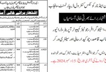 Excise and Taxation Department Punjab (BPS-01 to 14) Jobs 2024