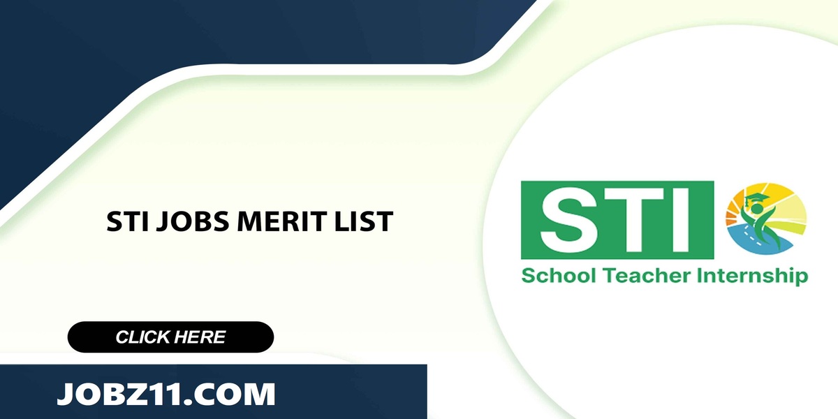 STI Jobs Merit List 2025