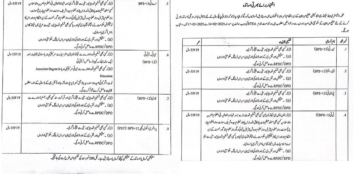 New Elementary and Secondary Education Department Jobs 2025