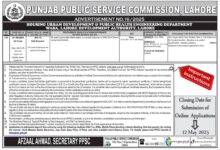 PPSC Jobs 2025 Advertisement No 16