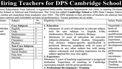 DPS Jobs 2026 Latest Advertisement