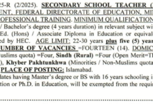 FPSC SST Jobs 2025