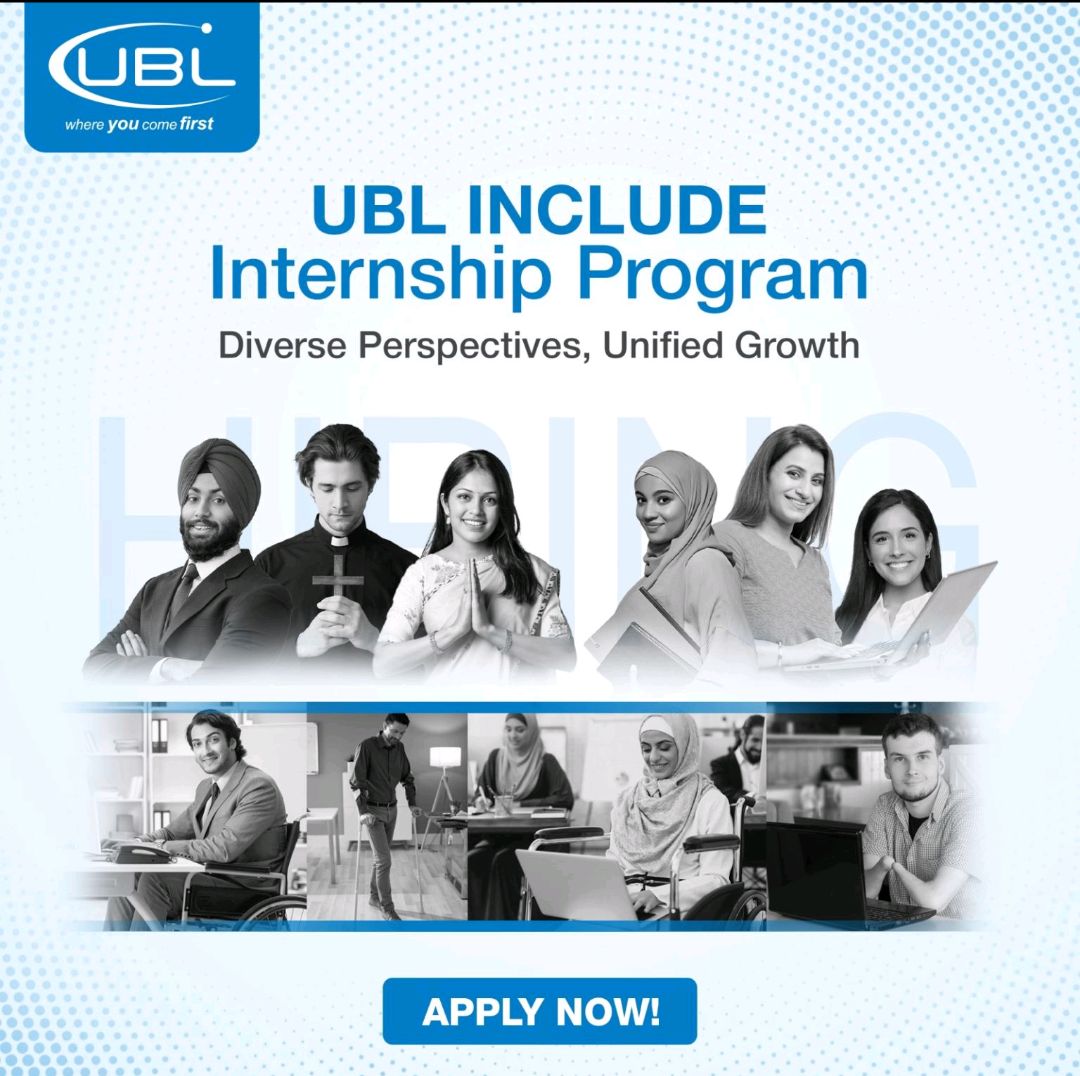 UBL Include Internship Program 2025 for Students Online Apply