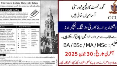 GC University Teaching Jobs 2025