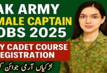 Join Pak Army as Female Captain Lady Cadet Course