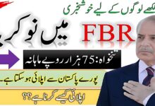 FBR Sepoy Jobs 2025 Application Process