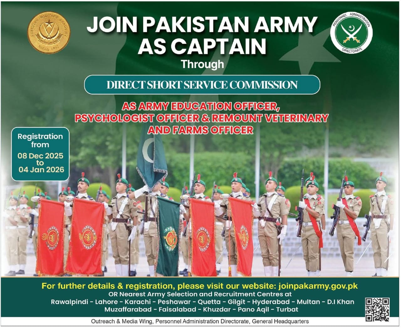 Join Pak Army as Captain 2026 Online Apply