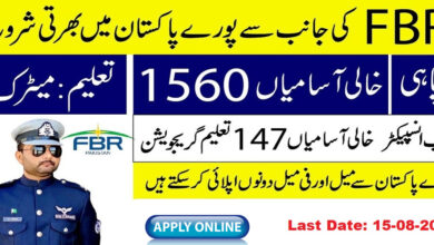 FBR Sub Inspector and Sepoy Jobs 2025