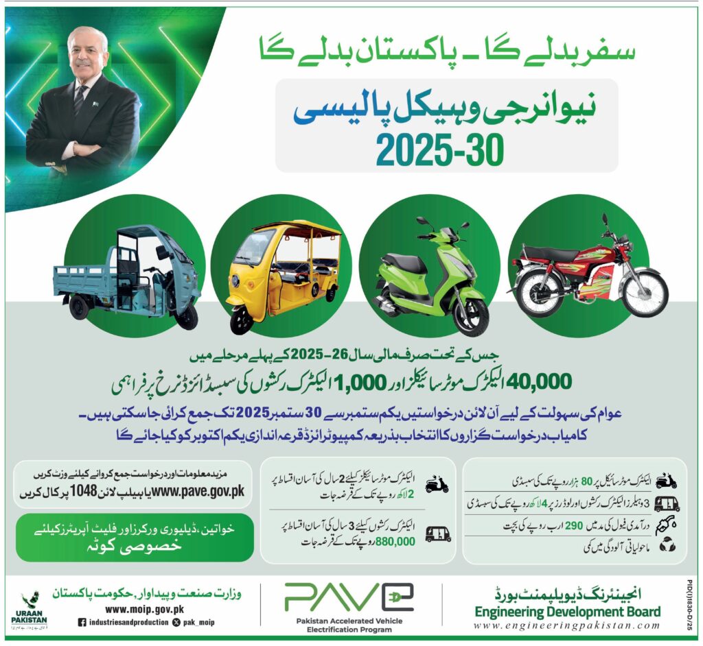 GOP Electric Bike and Rickshaw Scheme 2025 Online Apply