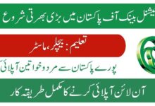 NBP OG-III Jobs 2025 Advertisement Online Apply