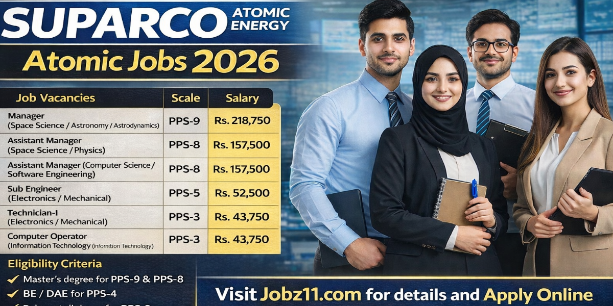 SUPARCO Atomic Energy Jobs January 2026
