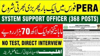PERA System Support Officers Jobs
