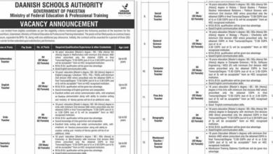 Daanish Schools Authority Jobs 2026 for Teachers