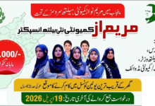 Maryam Nawaz Community Health Inspector Jobs 2026