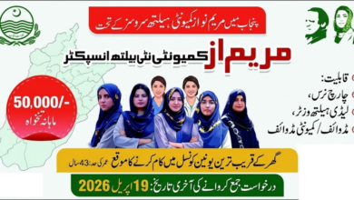 Maryam Nawaz Community Health Inspector Jobs 2026